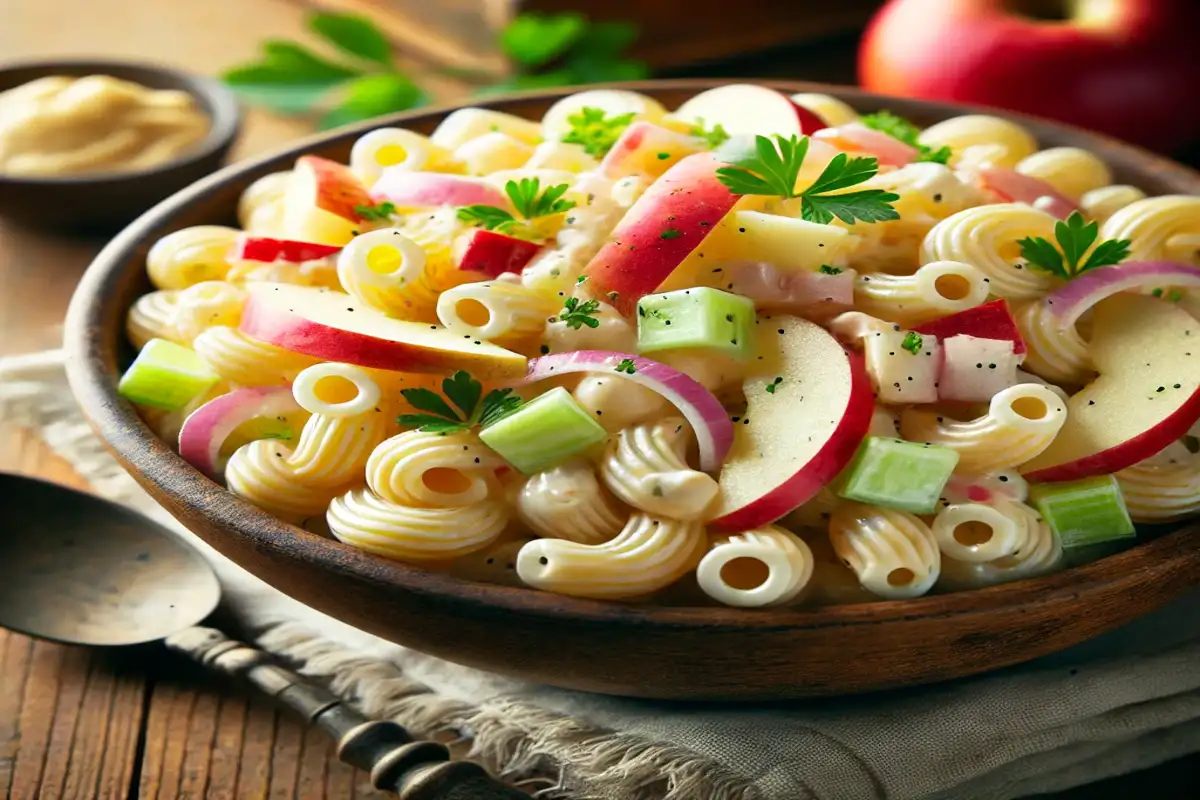 Old-Fashioned Apple Mayo Noodle Salad