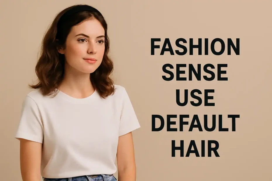 Fashion Sense Use Default Hair