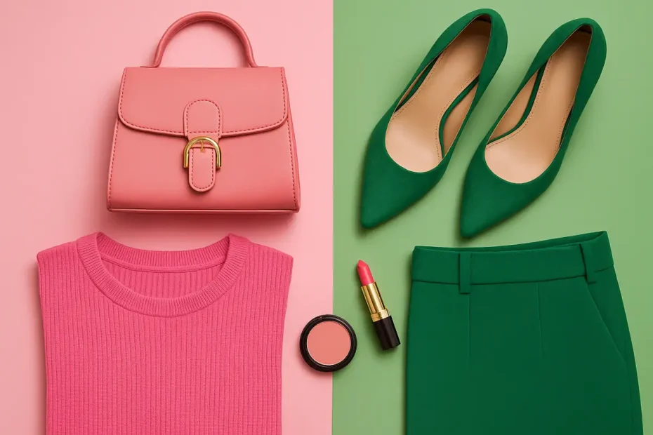 Green Pink Color Palette Fashion