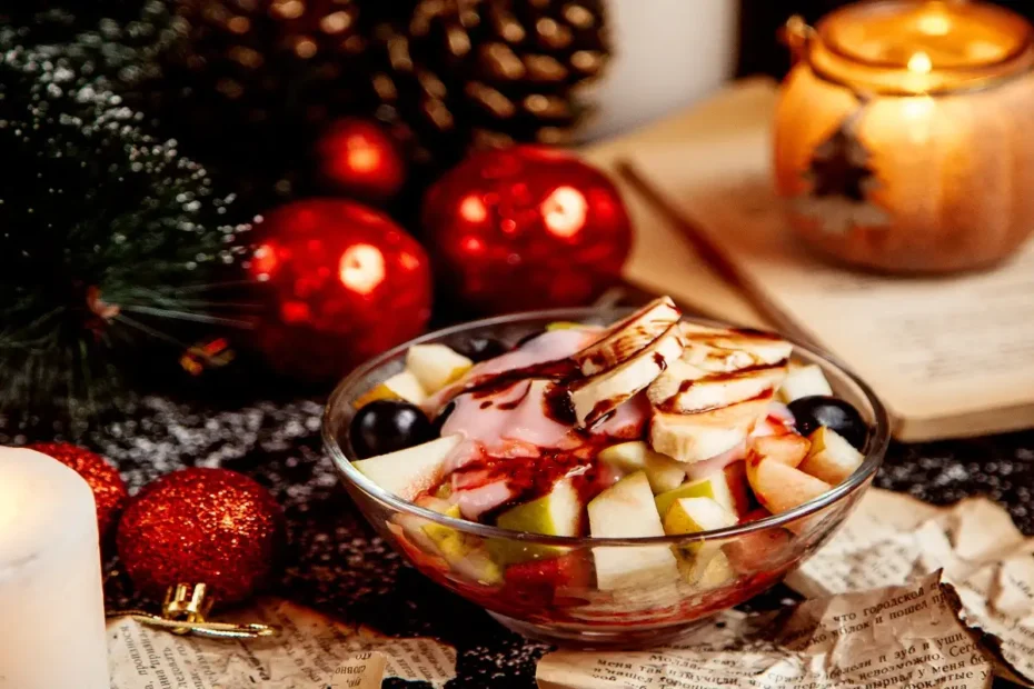 Old Fashioned Fruit Salad with Whip Cream and Cream Cheese